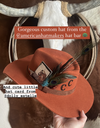 Leather Hat Card - Rojo 2.0 - Broken horn