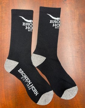 Broken Horn Crew Socks - Broken horn