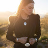 Southwest Skies Scalloped Bolo Tie