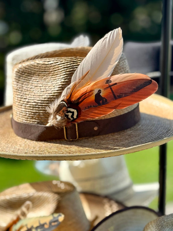 Cowboy Prayer Hat Feather