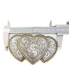 Western-Inspired Triple Heart Buckle