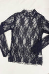 Mesh Floral Print Top