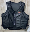 Rough Stock Pro Rodeo Protective Leather Vest - Broken horn