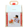 Wooden Barn Shape Sorter Toy, Farm Animals Montessori Play - Broken horn
