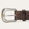 Stetson Caiman Western Tab Belt - Broken horn