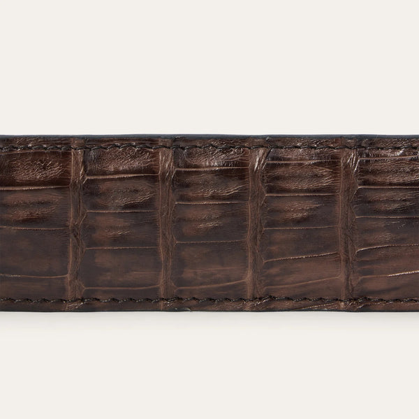 Stetson Caiman Western Tab Belt - Broken horn