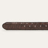 Stetson Caiman Western Tab Belt - Broken horn
