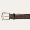 Stetson Caiman Western Tab Belt - Broken horn