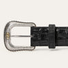 Stetson Caiman Western Tab Belt - Broken horn