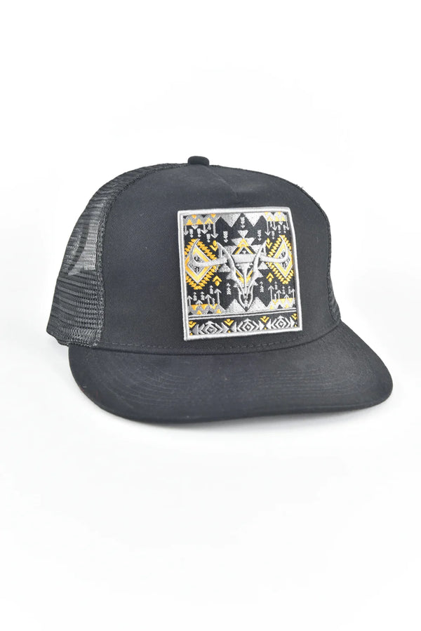 Platini Men Aztec Embroidery Cap - Broken horn