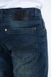 Holt Men's Mid Blue Boot Cut Jeans - Broken horn
