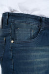 Holt Men's Mid Blue Boot Cut Jeans - Broken horn