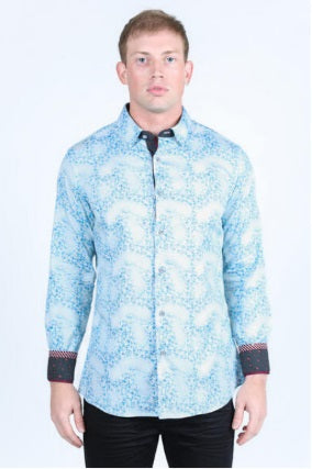 Platini Men Cotton Stretch Shirt - Broken horn