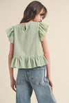 Tween Kids Girls Asymmetrical Sleeveless Top - Broken horn