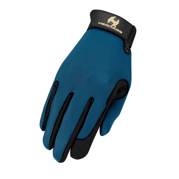 Heritage Performance Glove - Steel Blue - Broken horn