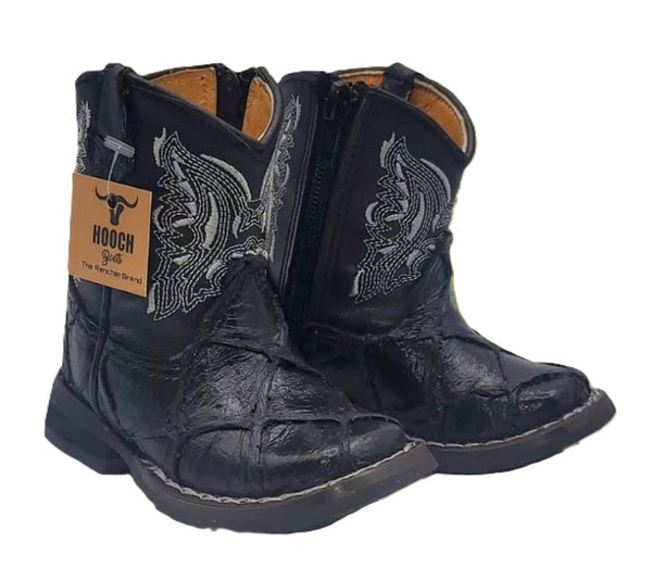 Hooch Baby Fish Print Boots - Broken horn