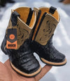 Hooch Caiman Print Boots Infant & Toddler - Broken horn