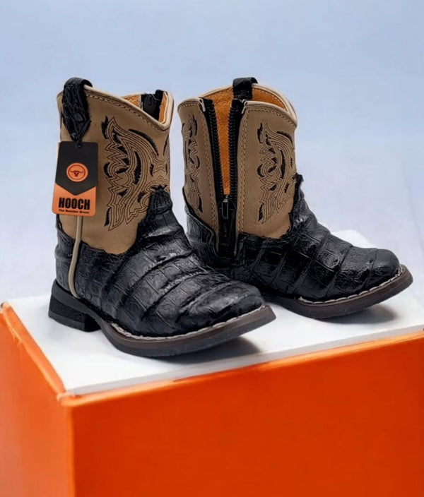 Hooch Caiman Print Boots Infant & Toddler - Broken horn