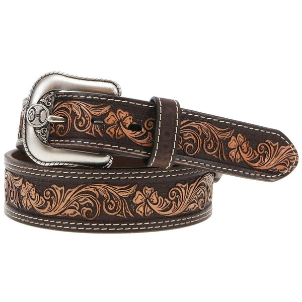 Hooey Men's Midnight Classic Belt - Broken horn
