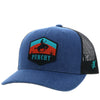Hooey Punchy Denim/Black Cap - Broken horn