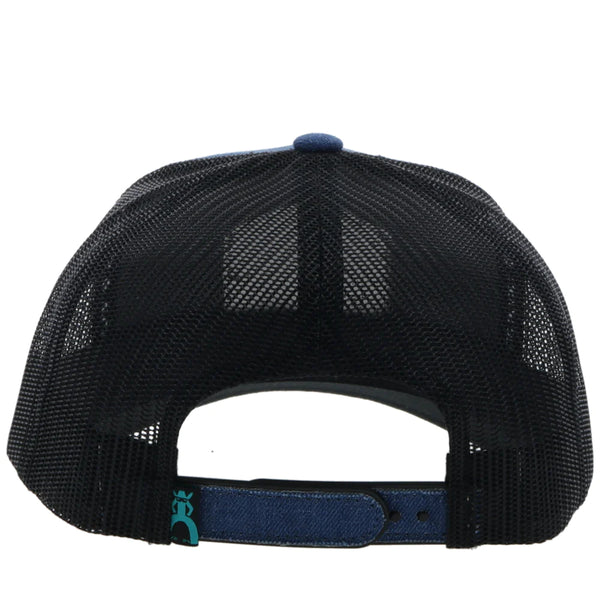 Hooey Punchy Denim/Black Cap - Broken horn