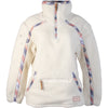 Hooey Youth Ladies Cream Fleece Pullover w/Pink Multi Color Aztec Pattern - Broken horn