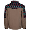 Hooey Youth Softshell Jacket Tan/Aztec - Broken horn