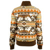 Hooey Quilted Track Jacket Tan/Brown - Broken horn