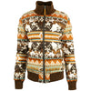 Hooey Quilted Track Jacket Tan/Brown - Broken horn