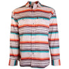 Hooey Sol Cream Serape Pattern Pearl Snap Shirt - Broken horn
