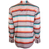 Hooey Sol Cream Serape Pattern Pearl Snap Shirt - Broken horn