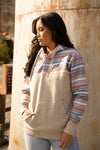 Hooey Jimmey Tan/Serape Hoody - Broken horn