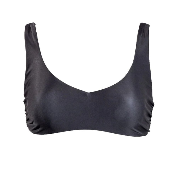 Hooey Black Reversable Swimsuit Top -Black / Reversed Black & White Aztec Pattern - Broken horn