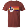 Hooey Punchy Crimson Tee - Broken horn
