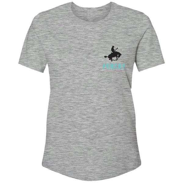 Hooey Ranchero Grey With Teal and Orange Logo - Broken horn