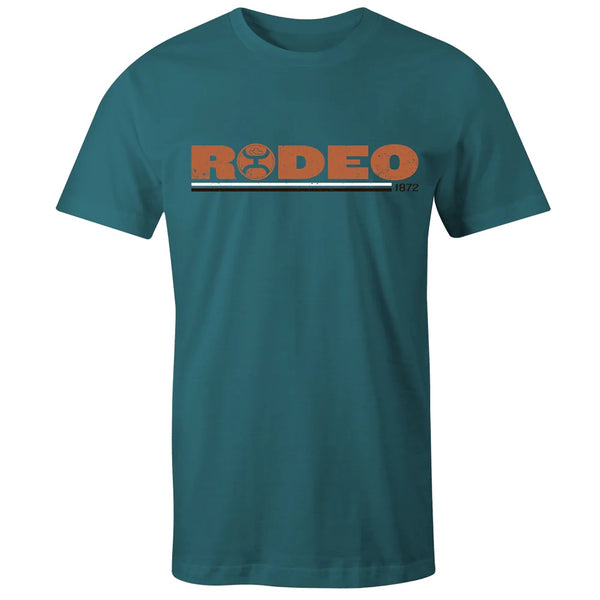 Hooey Youth Teal Heather Rodeo Crew Neck - Broken horn
