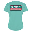 Hooey Youth Bodega Turquoise Heather W/Teal & Peach - Broken horn