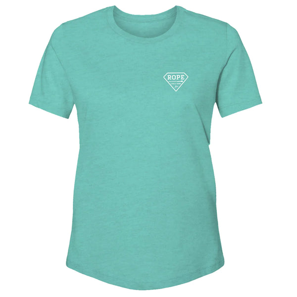 Hooey Youth Bodega Turquoise Heather W/Teal & Peach - Broken horn