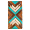 Hooey Montezuma Patchwork Leather Rodeo Wallet - Broken horn