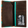 Hooey Montezuma Patchwork Leather Rodeo Wallet - Broken horn