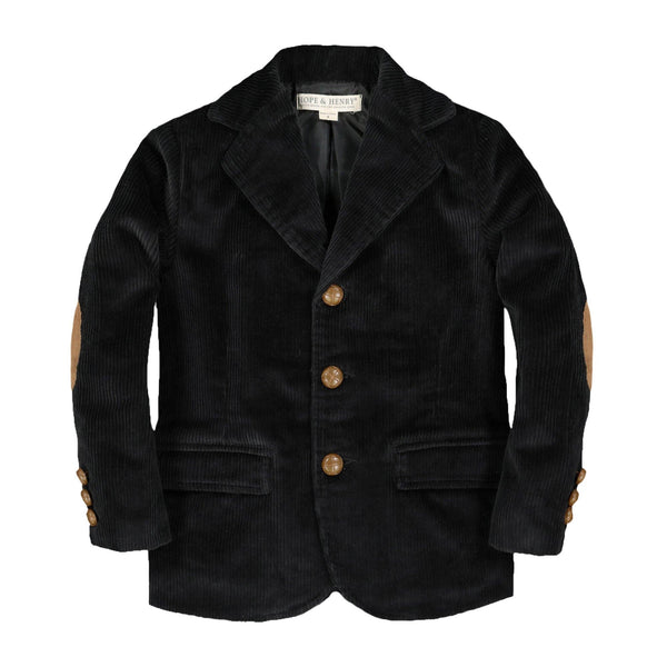 Black Corduroy Blazer - Broken horn