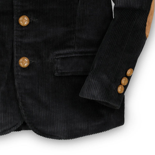 Black Corduroy Blazer - Broken horn