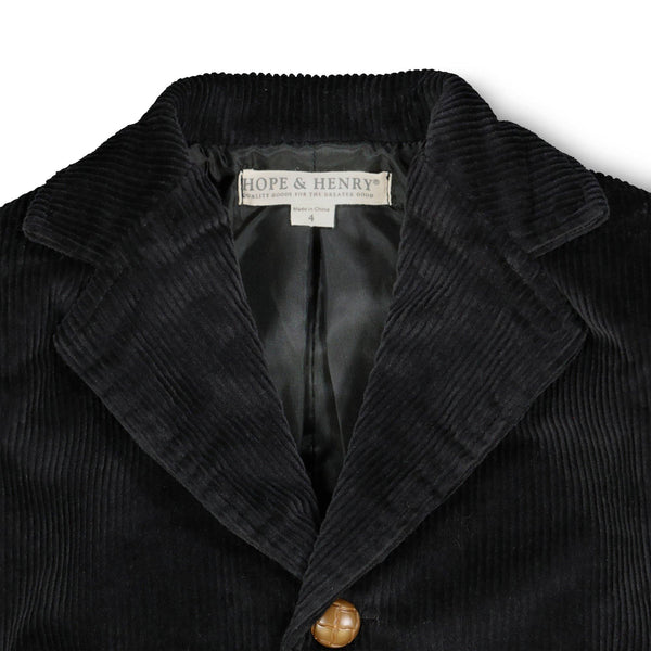 Black Corduroy Blazer - Broken horn