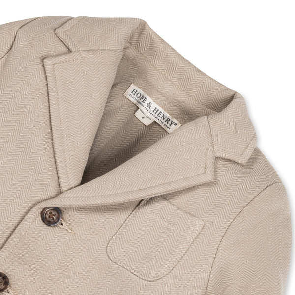 Fleece Blazer - Taupe - Broken horn