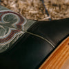 Hyer Codell Boot - Chocolate Denim - Broken horn