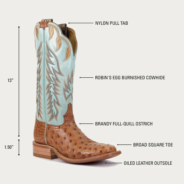 Hyer Harper Boot - Brandy - Broken horn