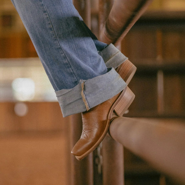 Hyer Leawood Boot - Honey - Broken horn