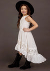 Toddler Jaymee Dress in Cream Pin Dot - Broken horn