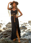 Women's Taman Dress in Black - Broken horn