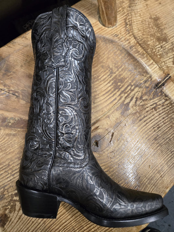 Bota Flores Nacar - Negra - Broken horn